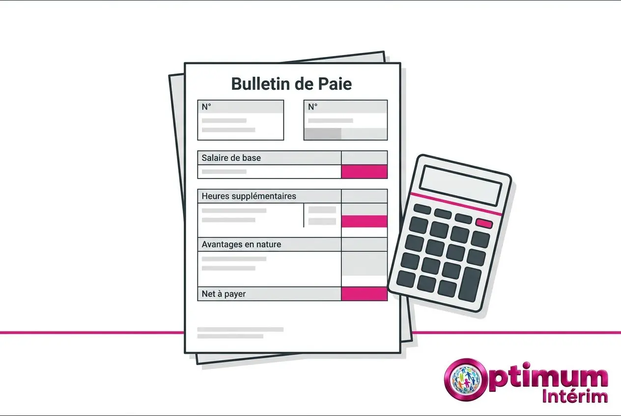 Bulletin de Paie illustrant le salaire saisonnier agricole, taux horaire et net à payer, outil de calcul et éléments de la convention collective.