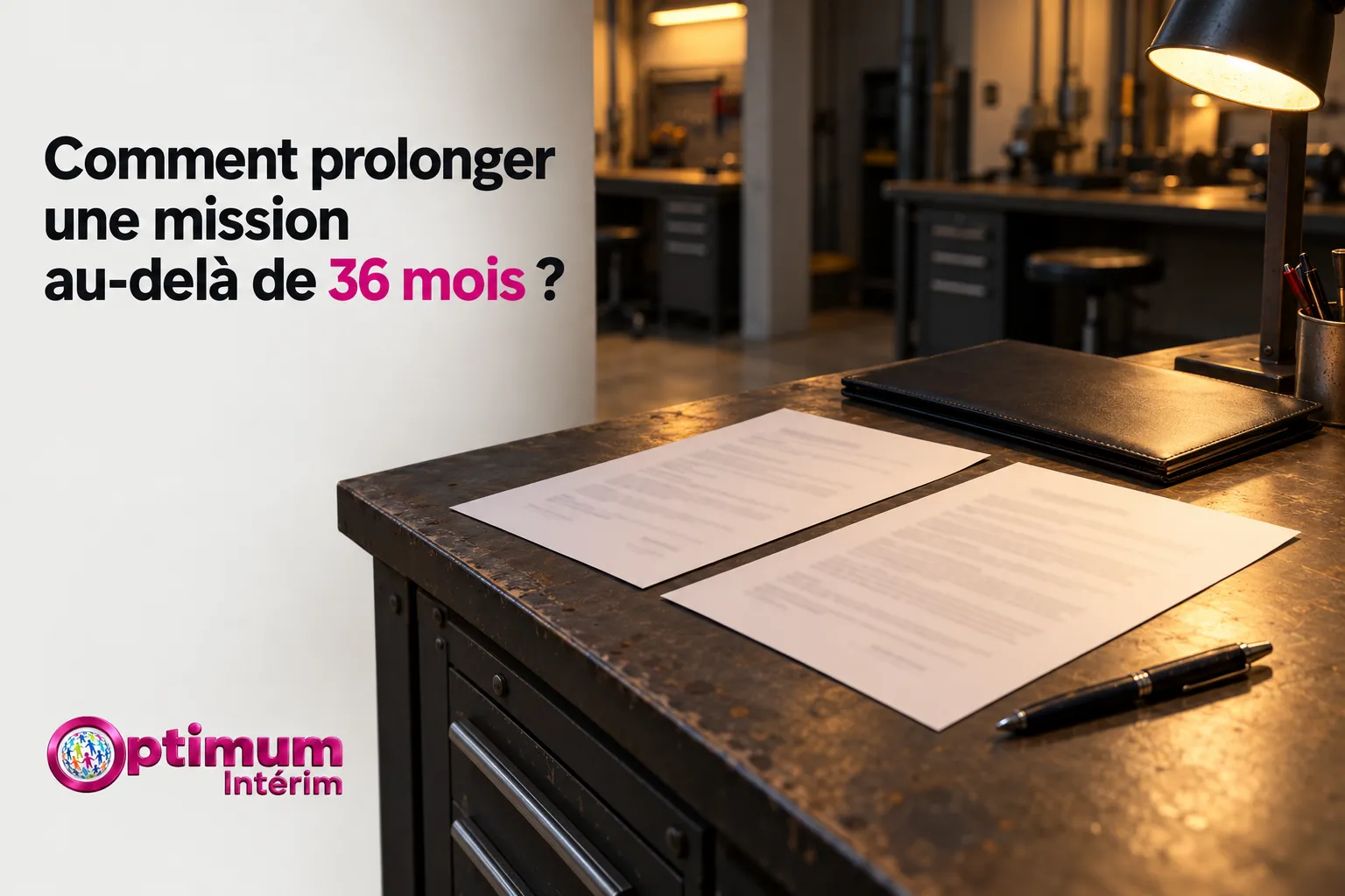 Deux documents et un stylo sont posés sur un bureau, sous une lampe.
