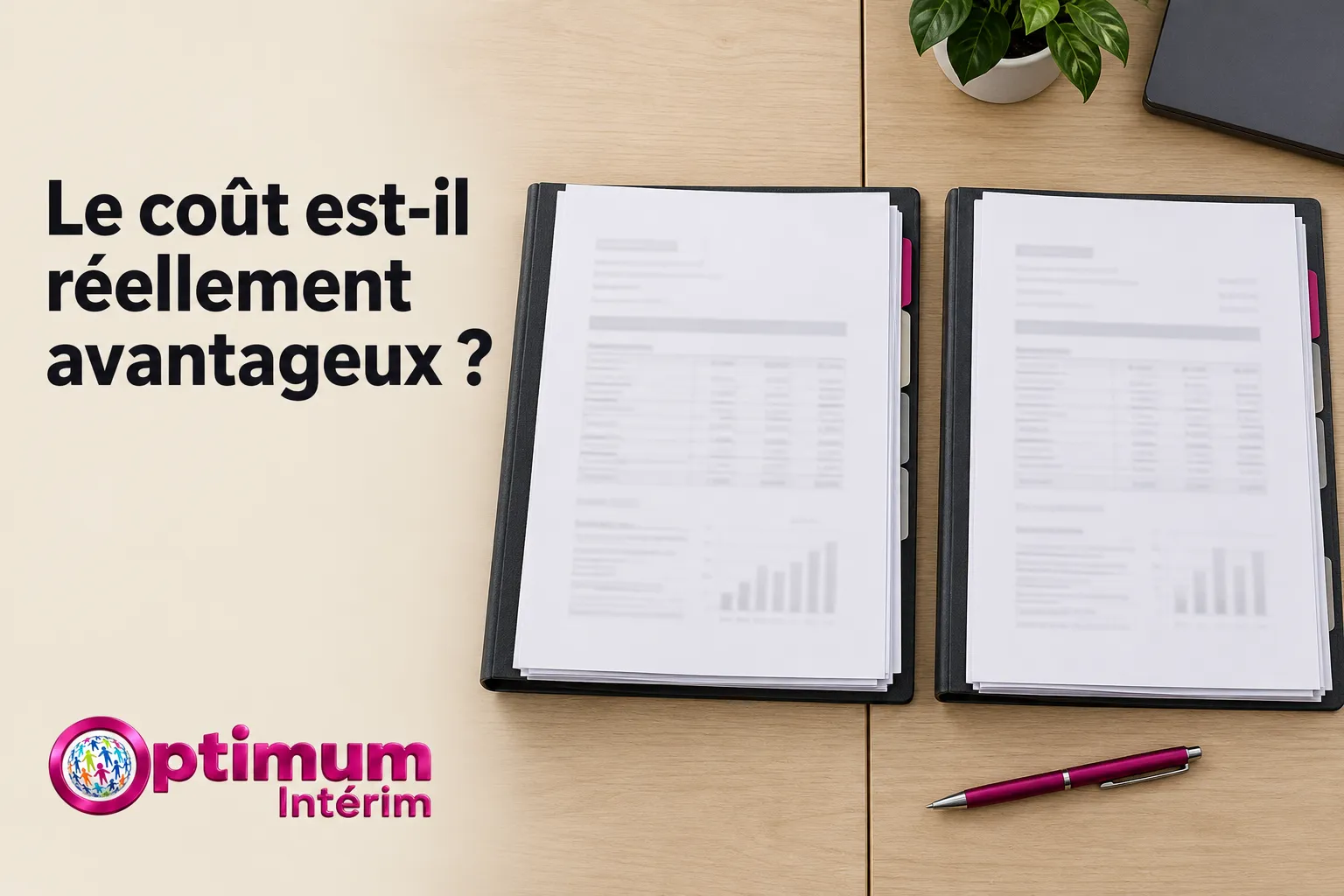 Le tableau de données et des documents de travail ouverts sur une table avec un stylo rose.