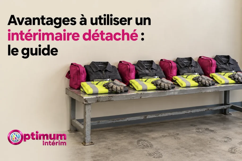Vitrine montrant des uniformes et équipements de sécurité posés sur une table dans une salle.